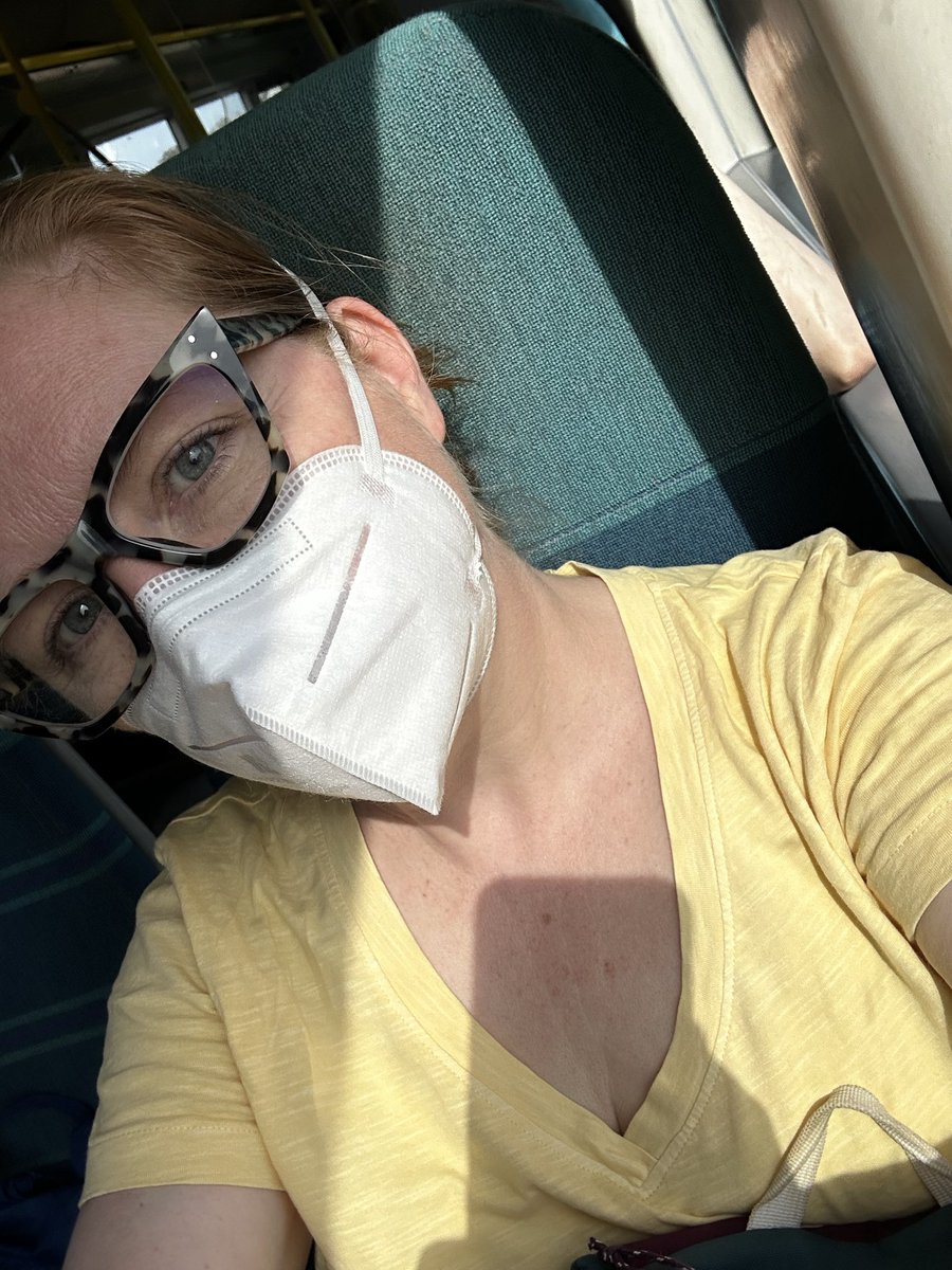 KPTimeWillTell's tweet photo. @1goodtern Me too. Train journey in the heatwave last week. I’m still masking #MaskUp https://t.co/9n60lJF7qZ