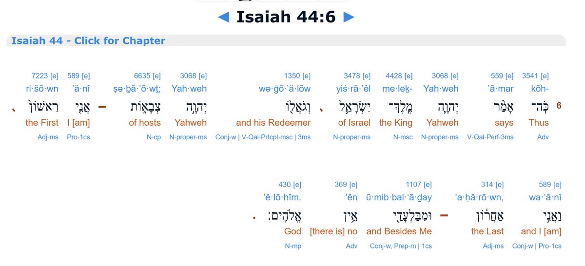 Midjorityrules's tweet photo. @MillstoneMntn @Apologetics941 @The2nd1776 We already know Smith taught a different Elohim and God the Father, that's not even a question. God the Father said He is the First and the Last and Only Elohim, that He is Yahweh and besides Him there is no other, none before or after, He knows none. https://t.co/xjCozwNK2K