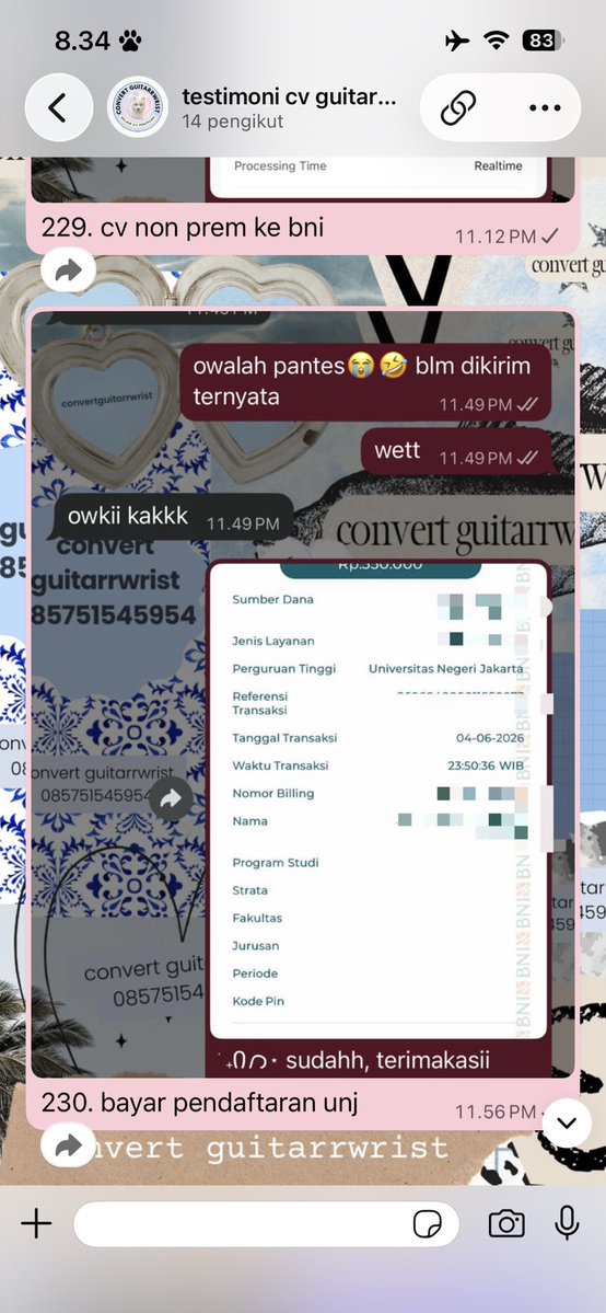 guitarrwrist's tweet photo. aku sudah open yg mau cv saldo prem, non prem, bank, bayar tagihan, dll

- cv non prem ke seabank
- cv non prem ke bca
- bayar pendaftaran mandiri unj
- cv non prem ke seabank https://t.co/DOENxw3Ctp