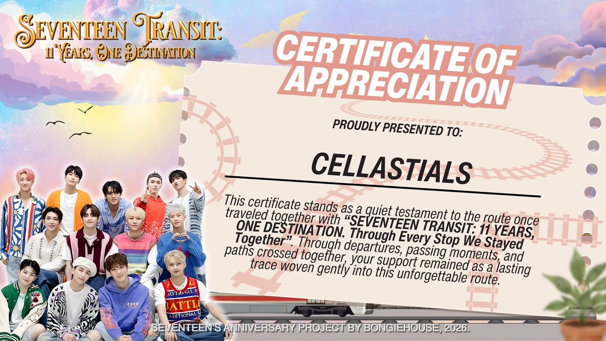 Cellastials's tweet photo. Hi @bongiehouse, thanks a bunch for the certificate and for letting CELLASTIALS be a part of this project. Hope things keep going great for you! https://t.co/7abeIERWoS