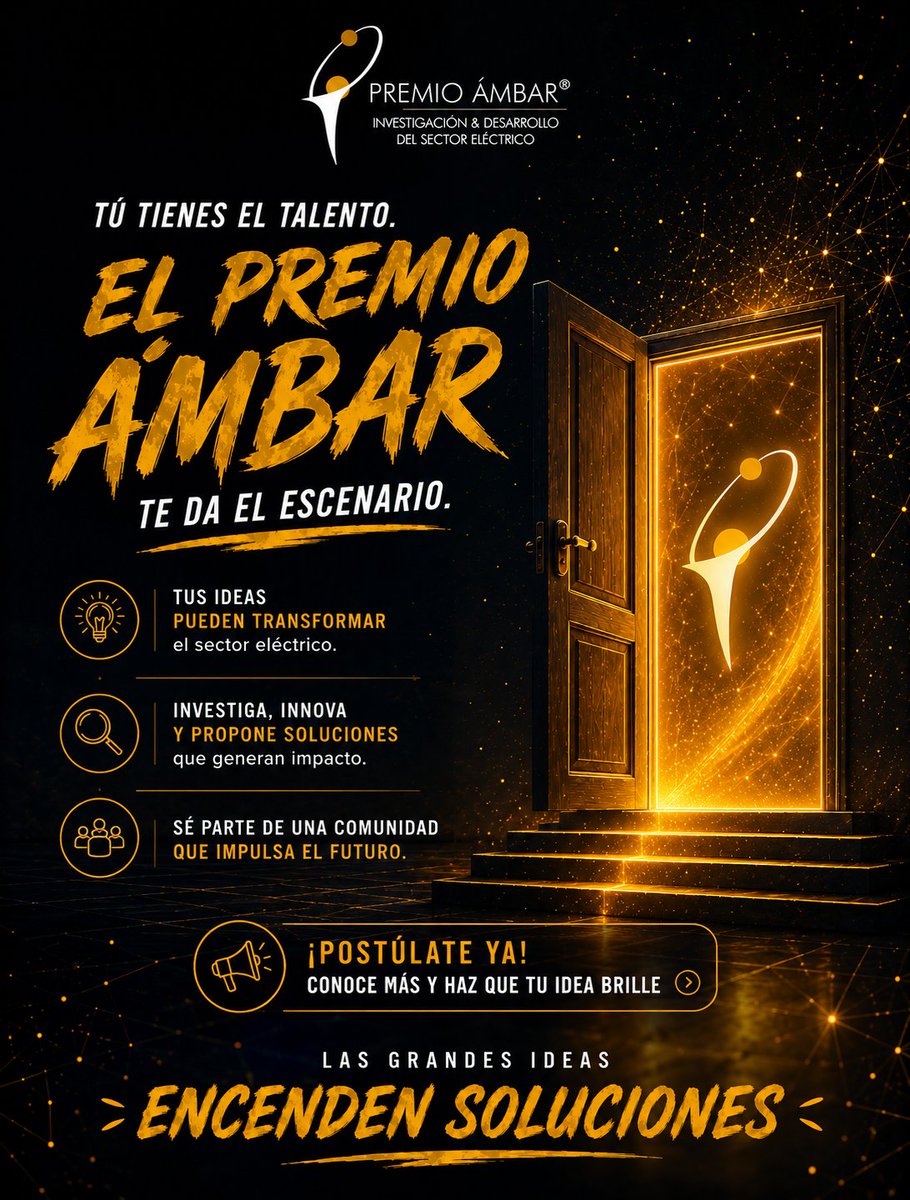 Image for the Tweet beginning: 🏆 #PremioÁMBAR
Las grandes ideas no