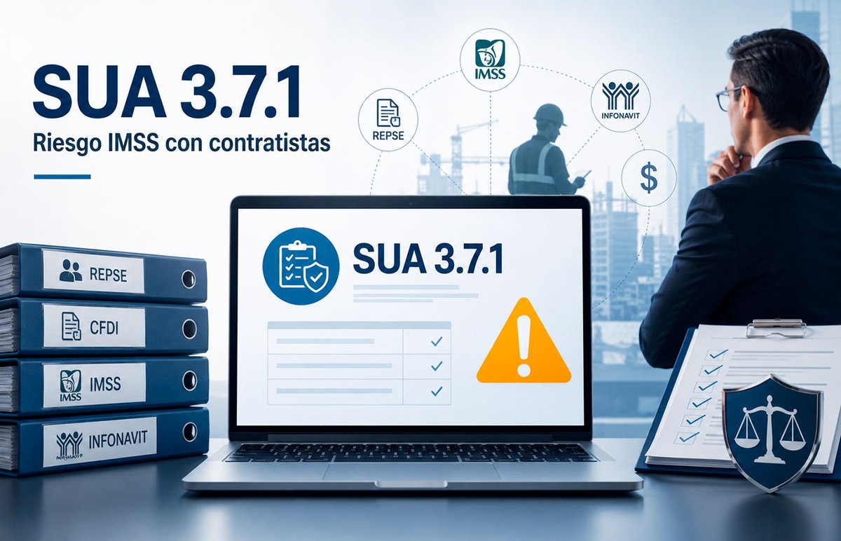 FacturandoMX's tweet photo. SUA 3.7.1: el riesgo de pagar adeudos IMSS de tus contratistas
https://t.co/UbHtKLp0Pu
#IMSS #FacturaElectronica #Impuestos https://t.co/98XpQOA2Yk