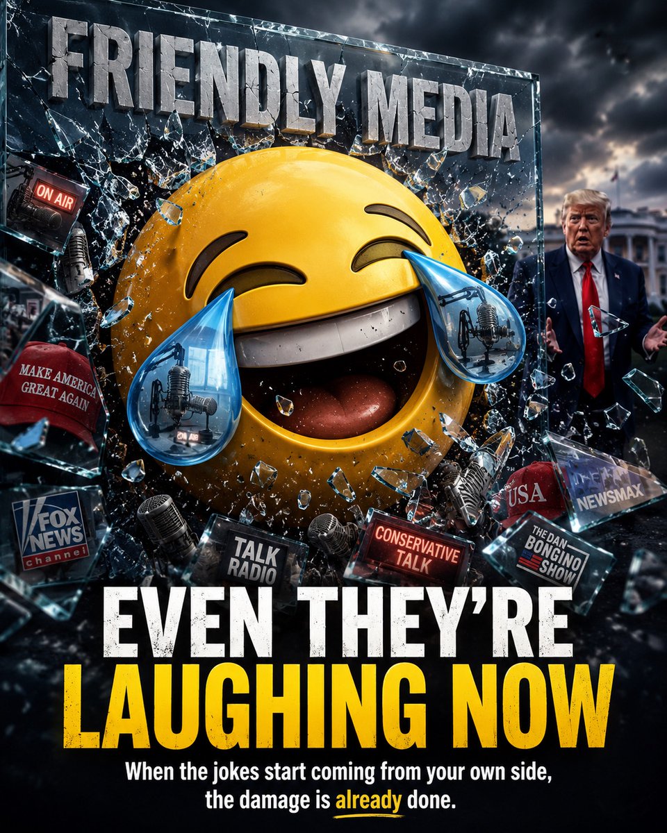 SkylineReport's tweet photo. Over the last few days, even right-wing radio has started laughing at Trump.

They’re mocking everything from his inability to explain what a “ceasefire” is to his defense of compensating convicted felons.

When your own media ecosystem starts ridiculing you, that’s not a warning sign. That’s the collapse already underway.

The bottom is falling out.

The next round of polls could be brutal.