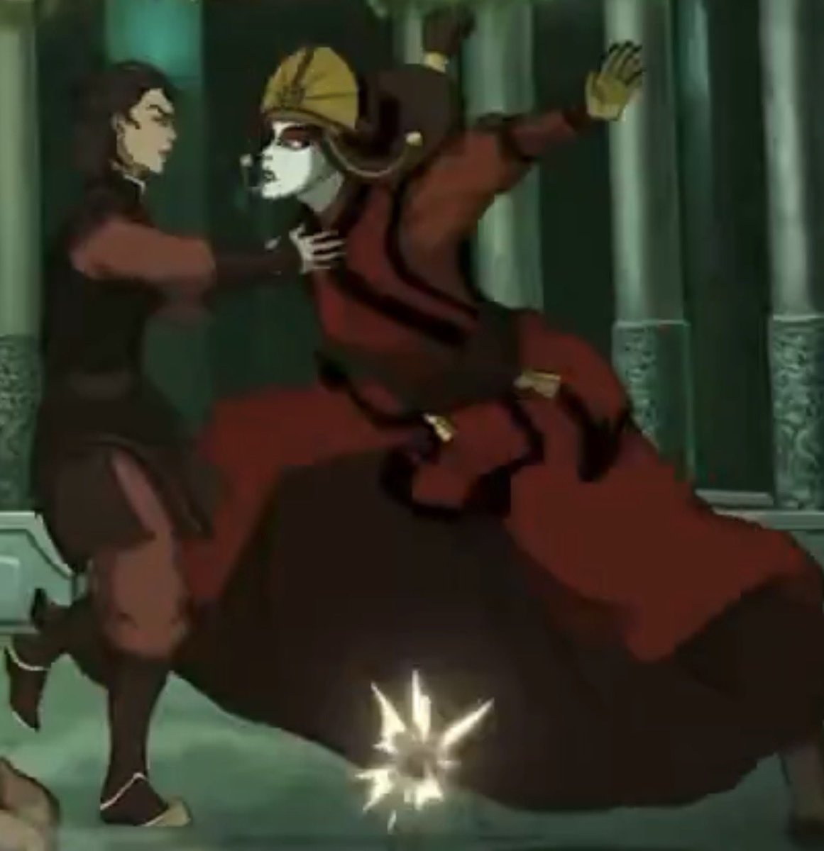 alicentraI's tweet photo. rangi stays keeping kyoshi on her goddamn toes after teasing her 😭😭😭 the point is diabolical https://t.co/CjK0ZvnPLn