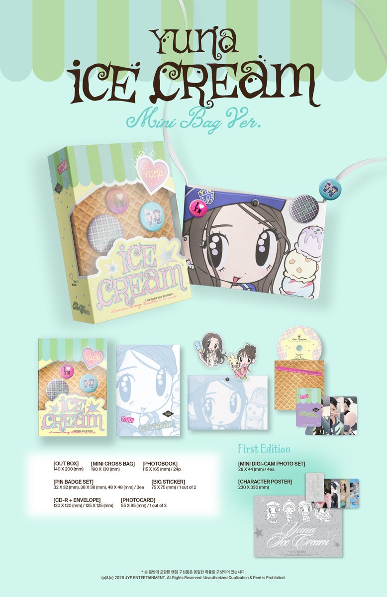 joyfulmails's tweet photo. ⠀
⠀⠀wtb lfs ph 
⠀   yuna ice cream mini bag ver unsealed album 

      no pc 🆗
      preferably onhand
      dm me for offers

⠀⠀⌗ . . . itzy yuna ice cream album 있지 유나 
⠀ https://t.co/WSDwqp3n5c