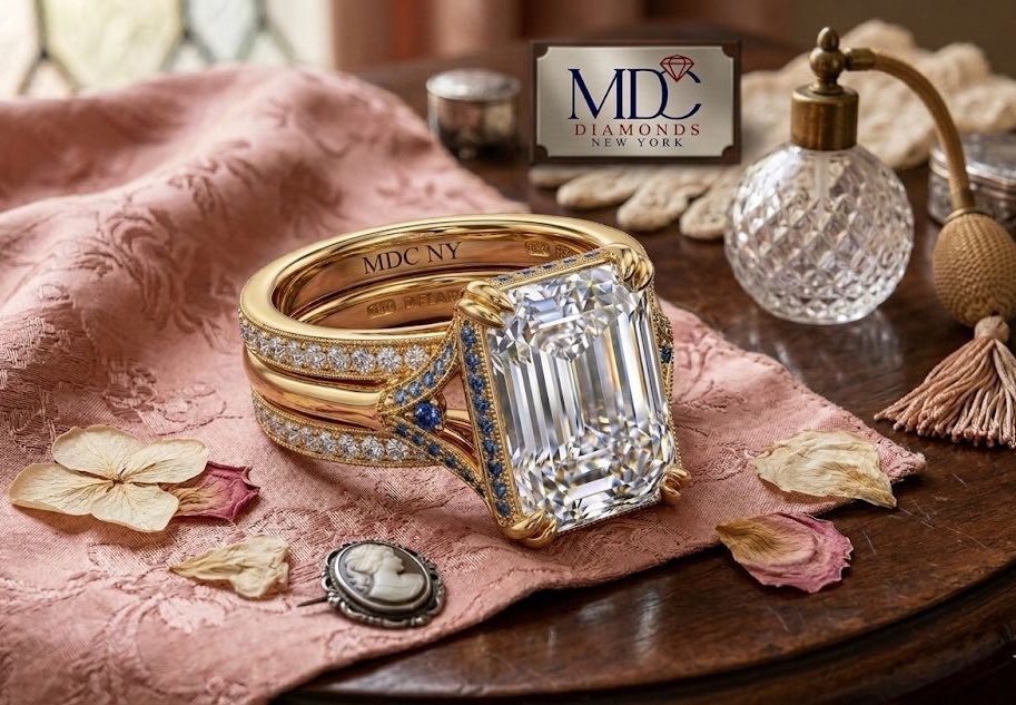 MDCDiamonds's tweet photo. ✨ Timeless elegance meets bespoke luxury.
custom masterpiece features a breathtaking emerald-cut center diamond and blue sapphire accents 
#MDCDiamonds #EmeraldCut #BespokeJewelry #EngagementRing https://t.co/422xfG10SI
