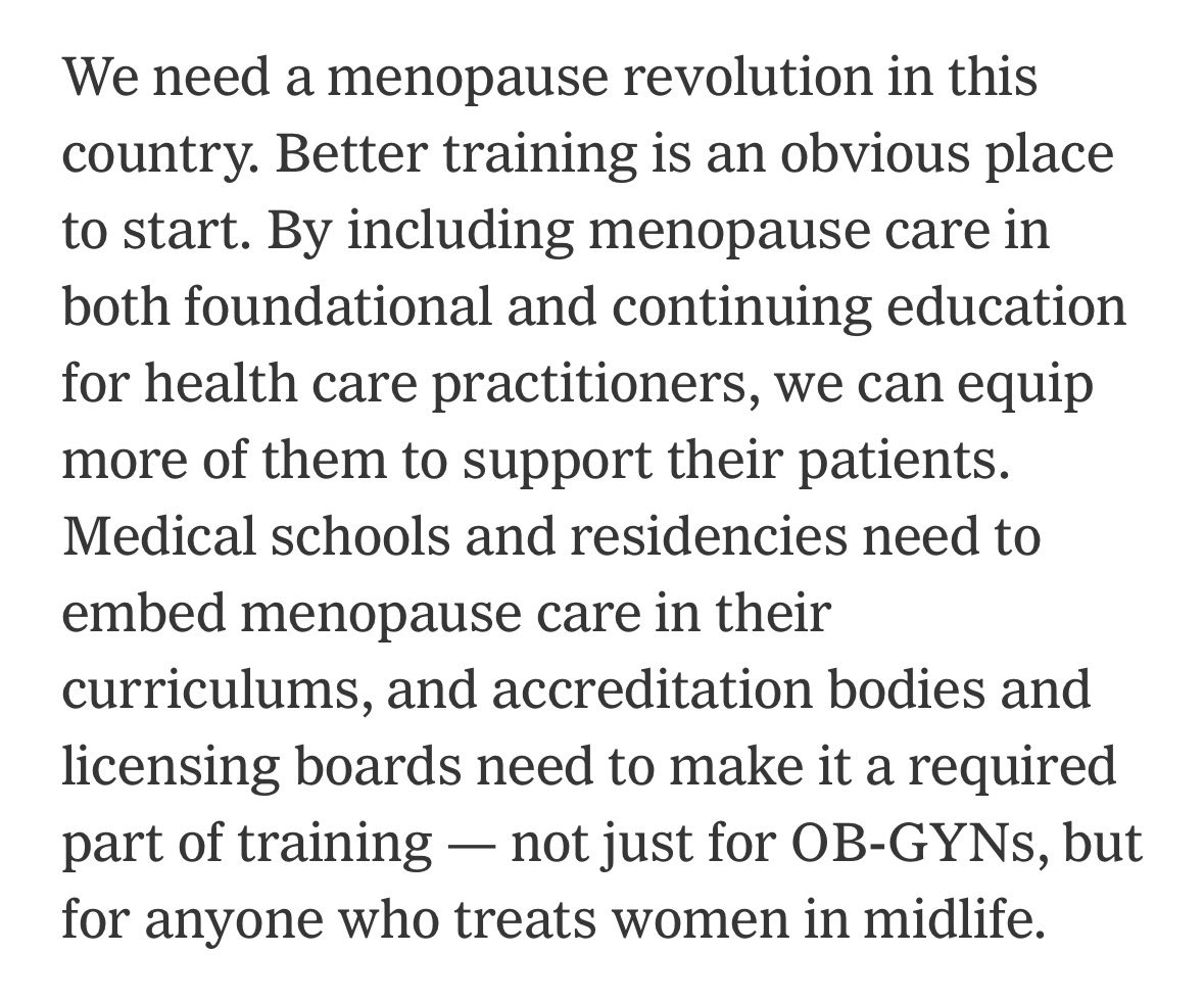 MLevyMDMPH's tweet photo. “We need a menopause revolution in this country. Better training is an obvious place to start. By including menopause care in both foundational and continuing education for health care practitioners, we can equip more of them to support their patients.”

Thank you @melindagates for your powerful words and investment for the future of menopause care in our country! 

In radiation oncology, many patients experience abrupt, early onset menopause, as a direct result of their cancer treatment. Yet, education about radiation induced menopause is not a standard part of training. Without the proper education, it is impossible to provide guideline concordant care. This national cancer survivorship month is an important moment to raise awareness of this key educational opportunity. 

Article: https://t.co/Jjr4xYn03u

@Deniskafab #gyncsm #survivorship