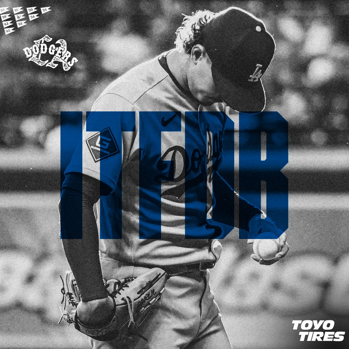 Dodgers's tweet photo. #ITFDB presented by Toyo Tires. https://t.co/RjDsEK6cLk