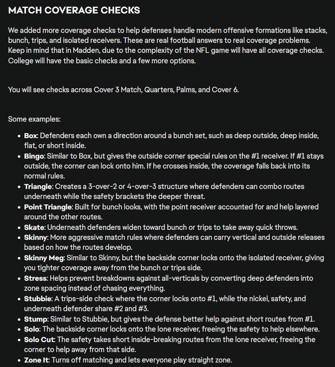MaddenAirRaid's tweet photo. Probably my 3 favorite new features: Plaster logic, new coverage checks, and the new defensive formations https://t.co/LSN7iYKQR1