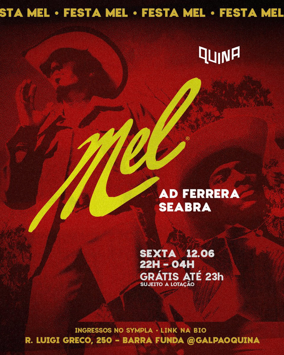 melfestamel's tweet photo. 🎇 FESTA JUNINA DA MEL no QUINA 🌽! Próxima  SEXTA 22H-4H em pleno Dia dos Namorados no condado da Barra Funda 🔥

https://t.co/meDdc0gyxV https://t.co/AFHE0bmP6N