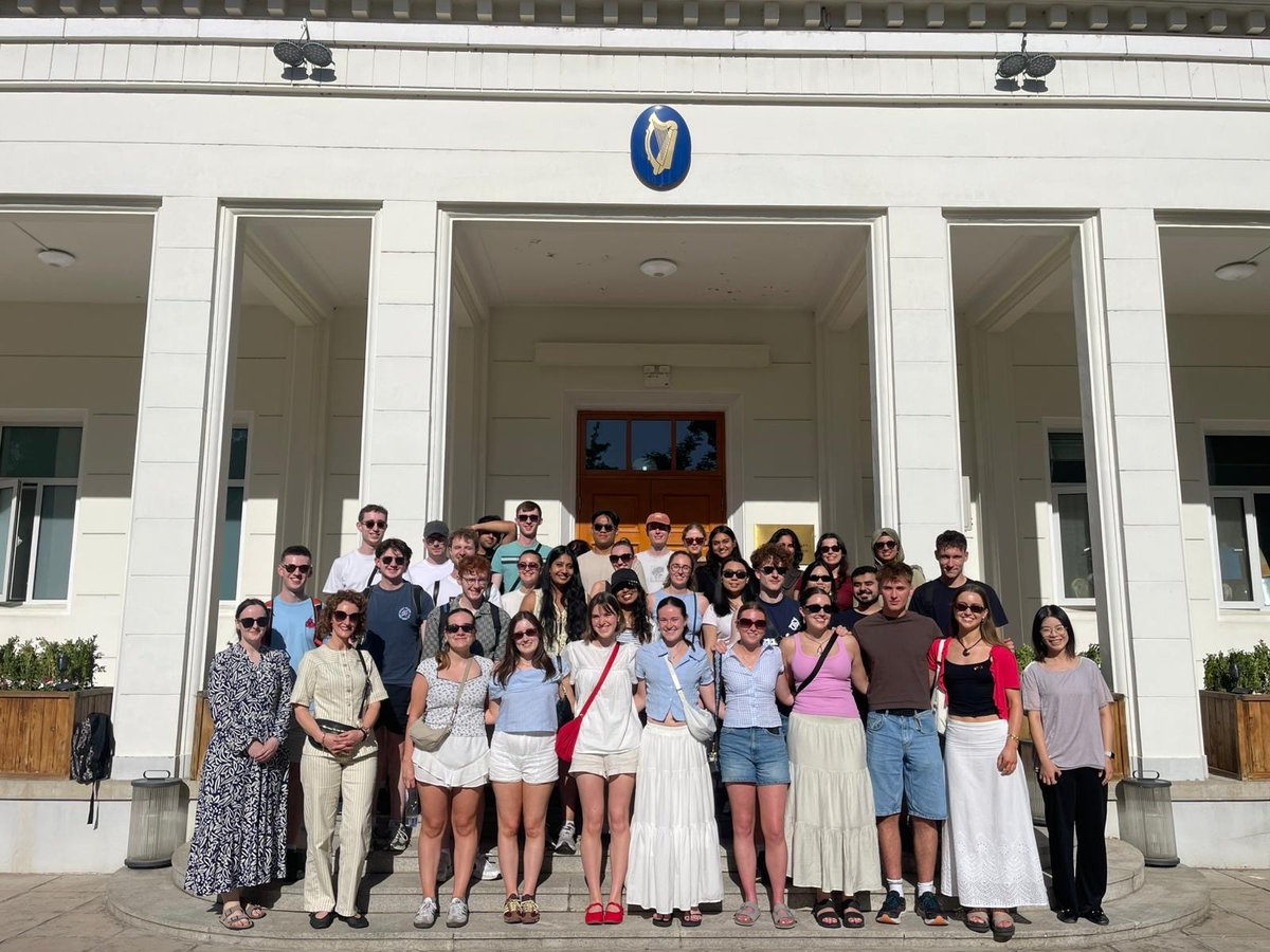 IrlEmbChina's tweet photo. The Embassy was delighted to host students from the School of Medicine, University of Galway, participating in a Clinical Elective with Hebei Medical University and Hebei Children’s Hospital. We wish them all the best during their time and studies in China! @uniofgalway @Entirl https://t.co/XI91BB4cEi