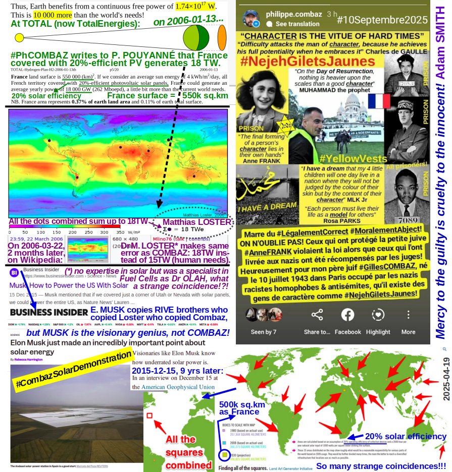 PaxMetanola's tweet photo. @elonmusk Dear @ElonMUSK, you know I published my Solar #CoindeCombazEquation 2006-5-24, falsely named #SwansonsLaw in 2012 after my former 2002-2006 employer #TotalEnergies bought SunPower in 2011 whose CEO was #DickSWANSON!
Your RIVE cousins copied M. LOSTER (Wiki) who had copied me! QED https://t.co/CxxJ28oZ7m