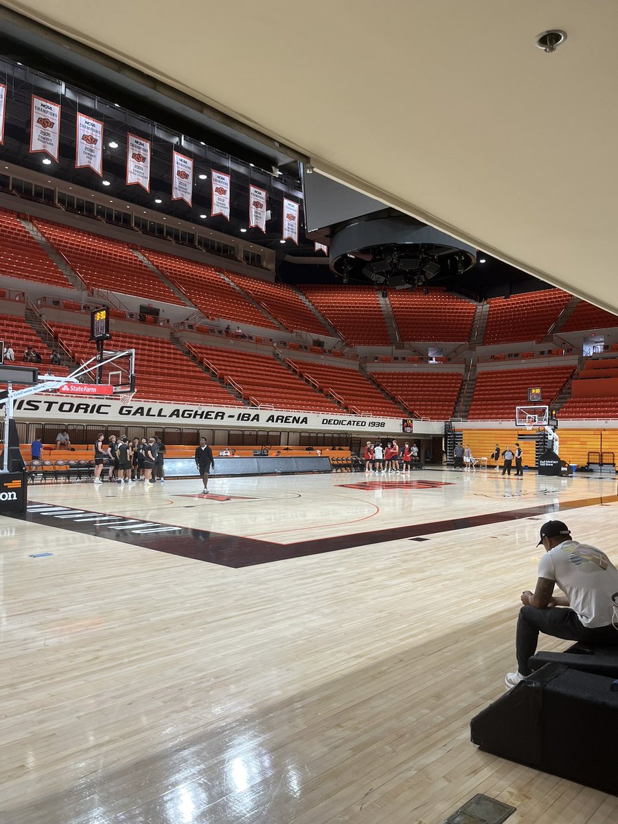 LJMSBB's tweet photo. 🏀Day 1 of team camp at Oklahoma State is complete. 🏀
#Mulementality https://t.co/pI8kN8D3aj
