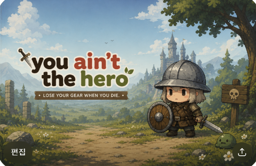 inkcat_dev's tweet photo. 잉크캣 게임개발에서 You Ain’t the Hero 메인 비주얼 디자이너를 뽑습니다. 시안 예시를 올려드립니다.

게임잡 공고 확인 https://t.co/DHSPryXVvd https://t.co/TTpll2KPra