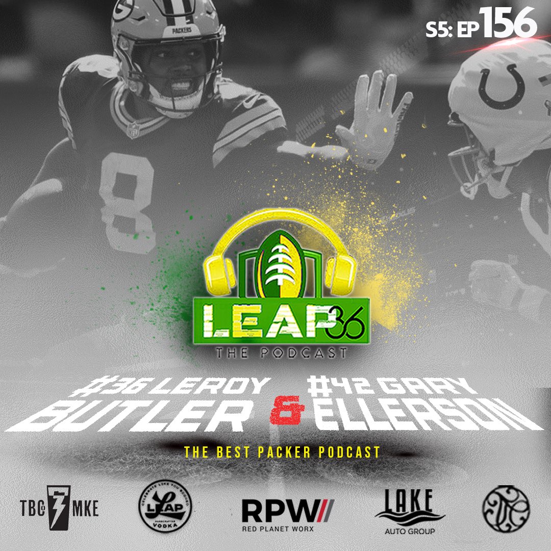 Leap36Podcast's tweet photo. 🚨NEW EPISODE S5: EP156: Josh Jacobs at OTA, Myles Garrett, AJ Brown, Packers or Rams way? Knicks/Spurs &amp; more! Available on all podcast platforms🎙️🏈

@Leap36Podcast with @ProFootballHOF @packers @leap36 &amp; @packers @badgerfootball Alumni @GaryEllerson #leap36podcast https://t.co/JMawbZIqS3