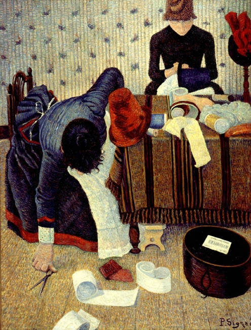 signac_paul's tweet photo. The Milliner #artbots #signac https://t.co/G3QRMTrOto