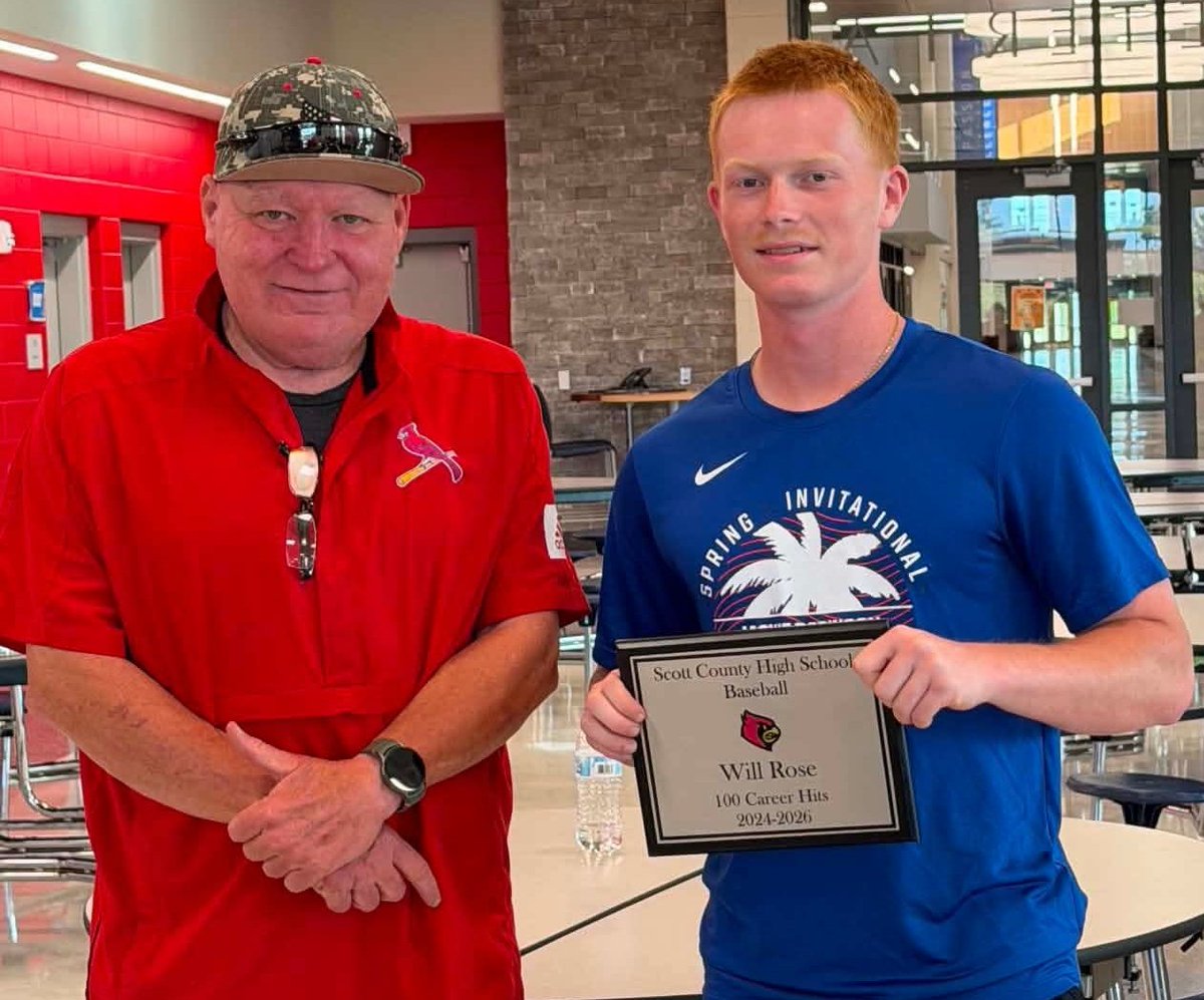 oaksie72's tweet photo. Scott County baseball honored Will Rose at its banquet this week for achieving 100 career hits. https://t.co/wZ1zo6rU4c