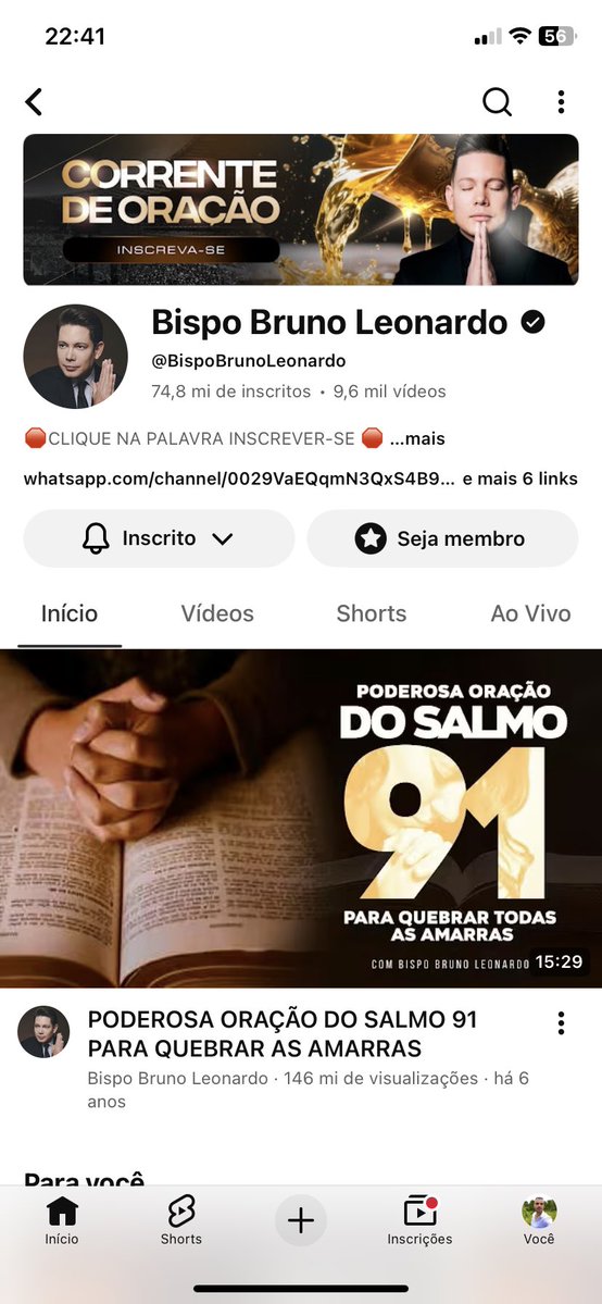 eucharistosx's tweet photo. eu tô como inscrito desse canal e nunca nem vi um vídeo desse cara https://t.co/Z9BUcmHQpd