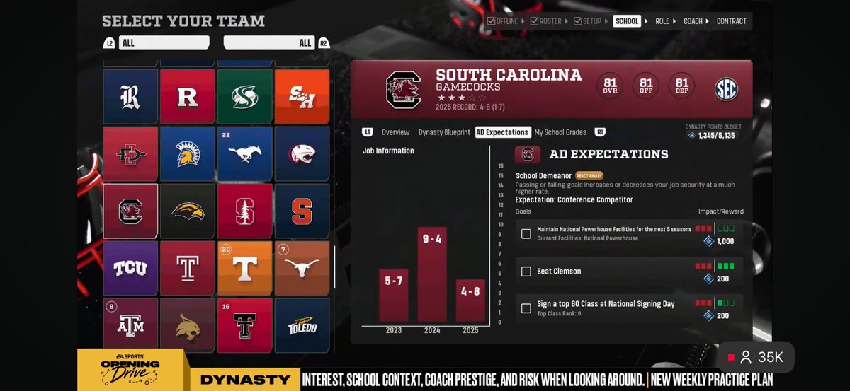 Poodle_YT's tweet photo. CFB 27 Dynasty Mode will never be the same.

This mode just became 10x more immersive, and EA added way more strategy than ever before.

If there was ever a time to join https://t.co/cXo7X9aLxG, it’s now. We’ll do all the thinking so you don’t have to.

Our calculators, tools, spreadsheets, and full site will be ready Day 1 so you can understand the new systems and dominate your dynasties before everyone else even has time to learn them.

To celebrate the reveal, we’re running our biggest special yet:

Code: “HALFOFF” → 50% off ANY plan for life.