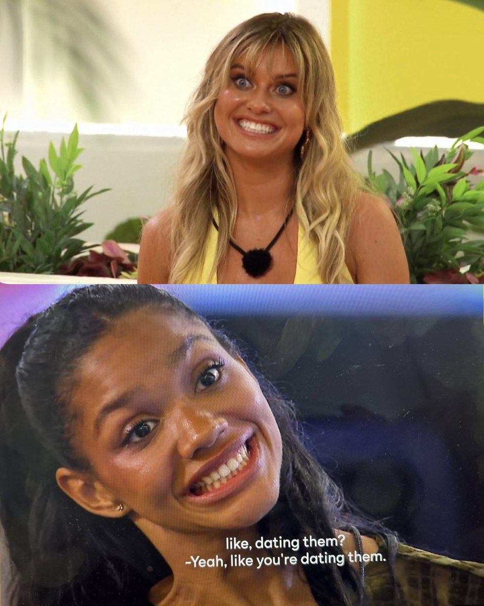 insanitylanity's tweet photo. two peas in a pod #loveislandUSA https://t.co/f2oU1UGF9z