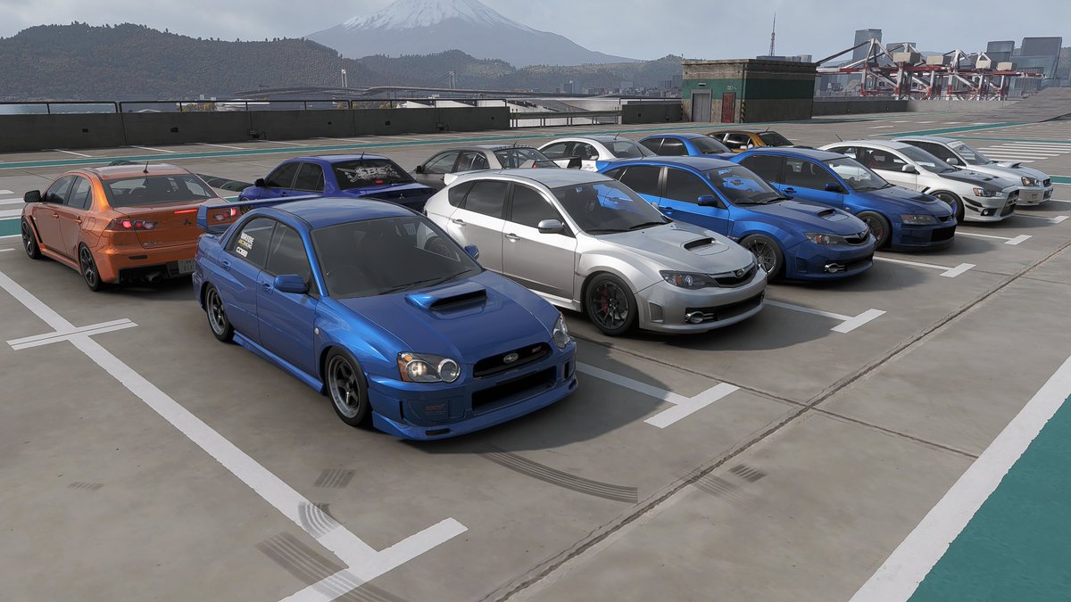 SBE_BEN_'s tweet photo. Evo vs STi Street Racing Meet on Forza Horizon 6 with a Full Convoy 🙏 https://t.co/s8ktyle9cl
