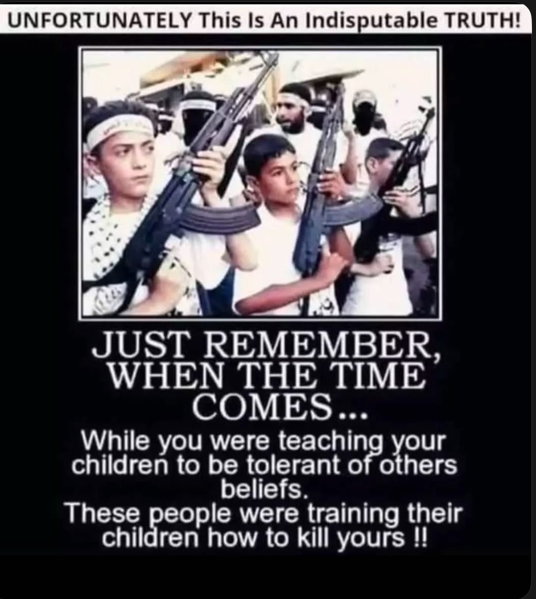 Mikeisunique71's tweet photo. @LilyFayed I wish all terrorist supporters of Hamas would wear this so we know exactly where we stand.

Arabs control 99.7% of the Middle East, a lot by colonization destroying other civilizations in the name of Allah. 

From the river to the sea means the annihilation of Israel and Jews https://t.co/RoqFGokyWp
