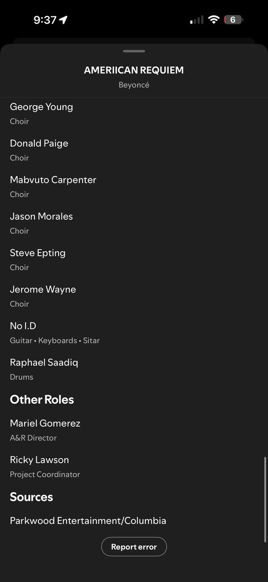 starryxpluto's tweet photo. @MrJaredBarnes @B7Album Someone used DistroKid and paid for the custom label tier. I checked on YouTube major labels always have a publishing year and on Spotify the source is just Parkwood/Columbia not the long credit https://t.co/bs4QyqBHUi