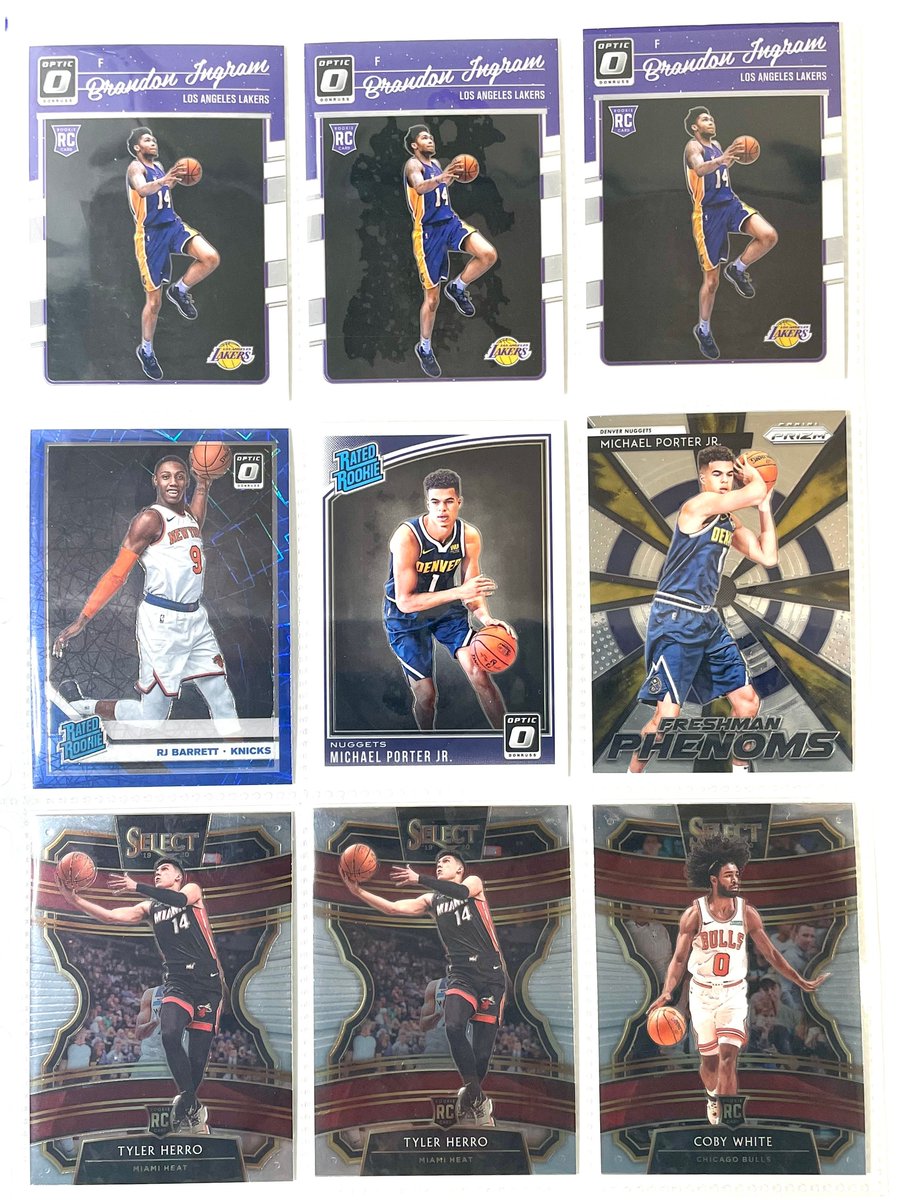 SweatpantsSlabs's tweet photo. .50 each - Post 499 - rookies

Follow format for claim:
123
456
789 

#sweatpantsslabs https://t.co/ex5tunTxEG