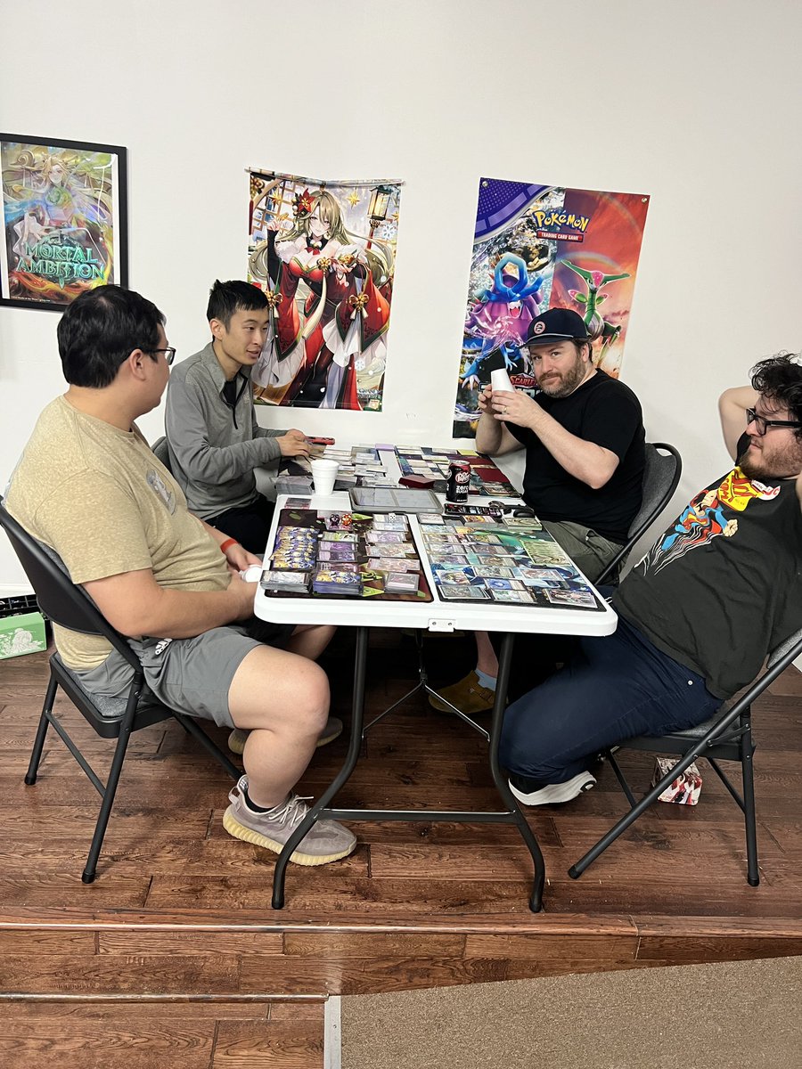 zencharged's tweet photo. Another Day of Pantheon with my faborite goobers: Rai God Hyouka, The Infamous Murgledoo, and a wonderful local Angelo. Weekly Pantheon on Sundays starting at 12pm at Andyseous Odyssey Sundays, come and join our great community!
OMNI ID: 238
#PantheonGA https://t.co/YKejzMQa2r