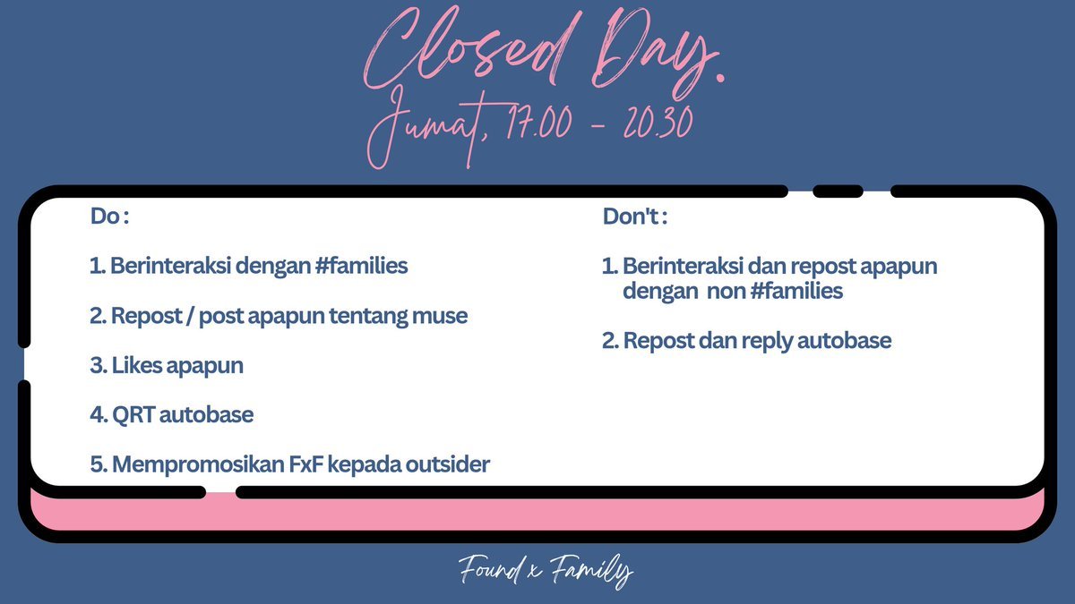 FamilyxFound's tweet photo. Closed Day, 5-6-2026. https://t.co/IToFqKsNIp