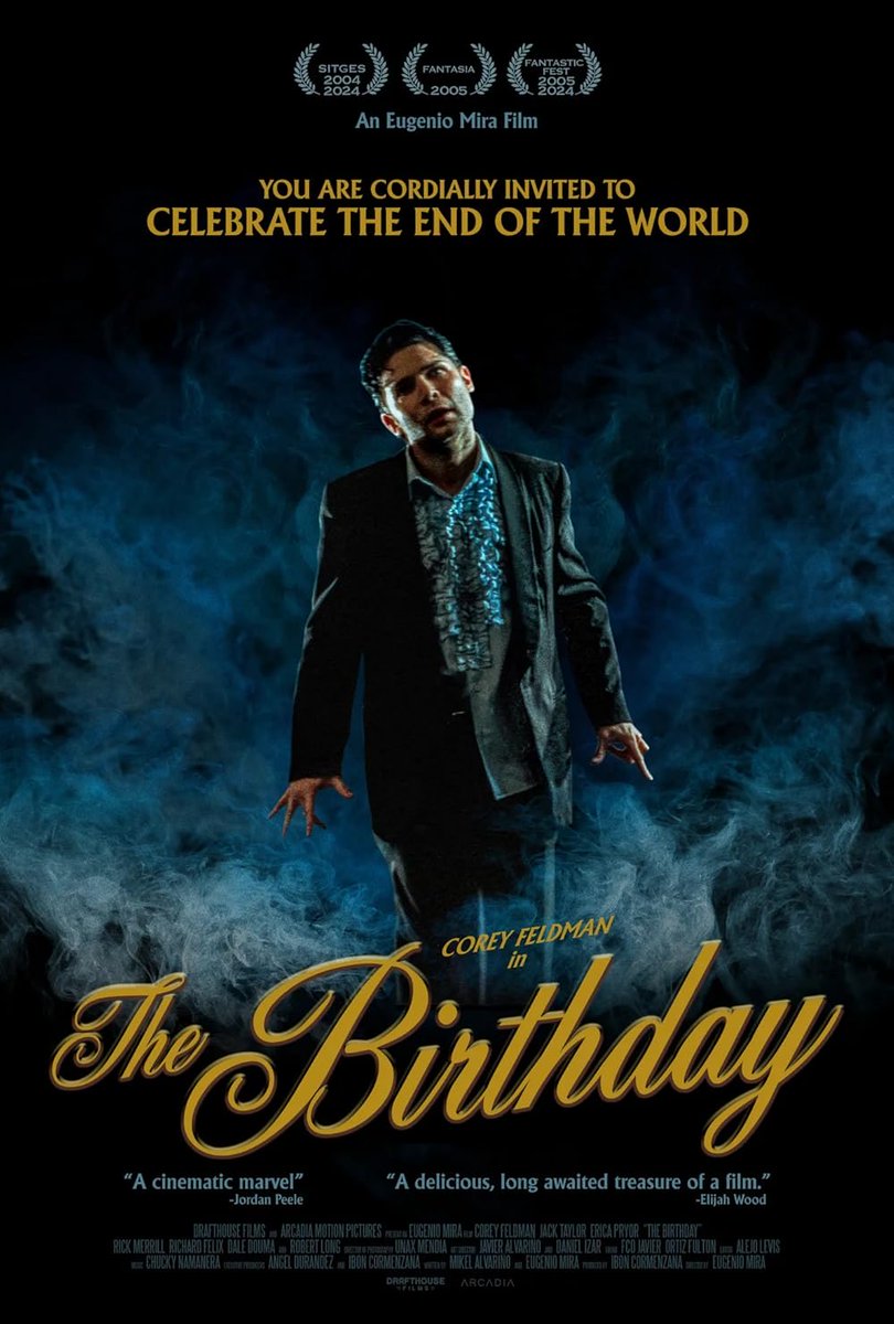 ReelNerds's tweet photo. He’s the comeback, the comeback king! I have never seen the almost mythical #TheBirthday but thanks to the fine folks @ArrowFilmsVideo I’m watching it now! @Corey_Feldman https://t.co/sNtgK3Pha8