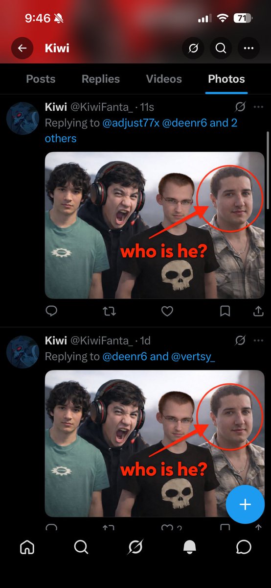 adjust77x's tweet photo. @KiwiFanta_ @deenr6 @777iridescence @Cucumber_R6 we get it dude https://t.co/TuO9R81o7x