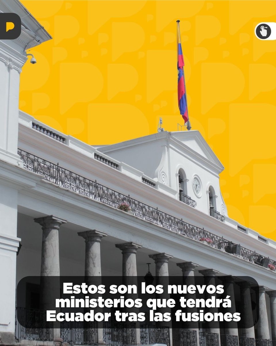 laPostaCue's tweet photo. ¡Así queda la nueva estructura del Estado! 🇪🇨 El Gobierno fusionará varias carteras y reducirá de 14 a 10 los ministerios. La medida busca eliminar duplicidades, simplificar trámites, ahorrar recursos y acelerar la digitalización de los servicios públicos en Ecuador. https://t.co/sMMzHIcqET