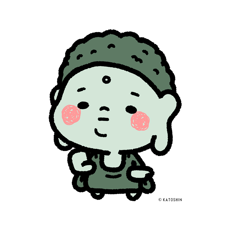 illustrator_kat's tweet photo. ＜奈良おともだちシリーズ＞

新しく奈良しばりでキャラシリーズはじめます。

だいぶつさん。

すでに「モジマトペ」でアクキーなど登場しております。

#奈良のおともだち
#イラストㅤㅤㅤ 
#カトシン https://t.co/5GCPwemzVz