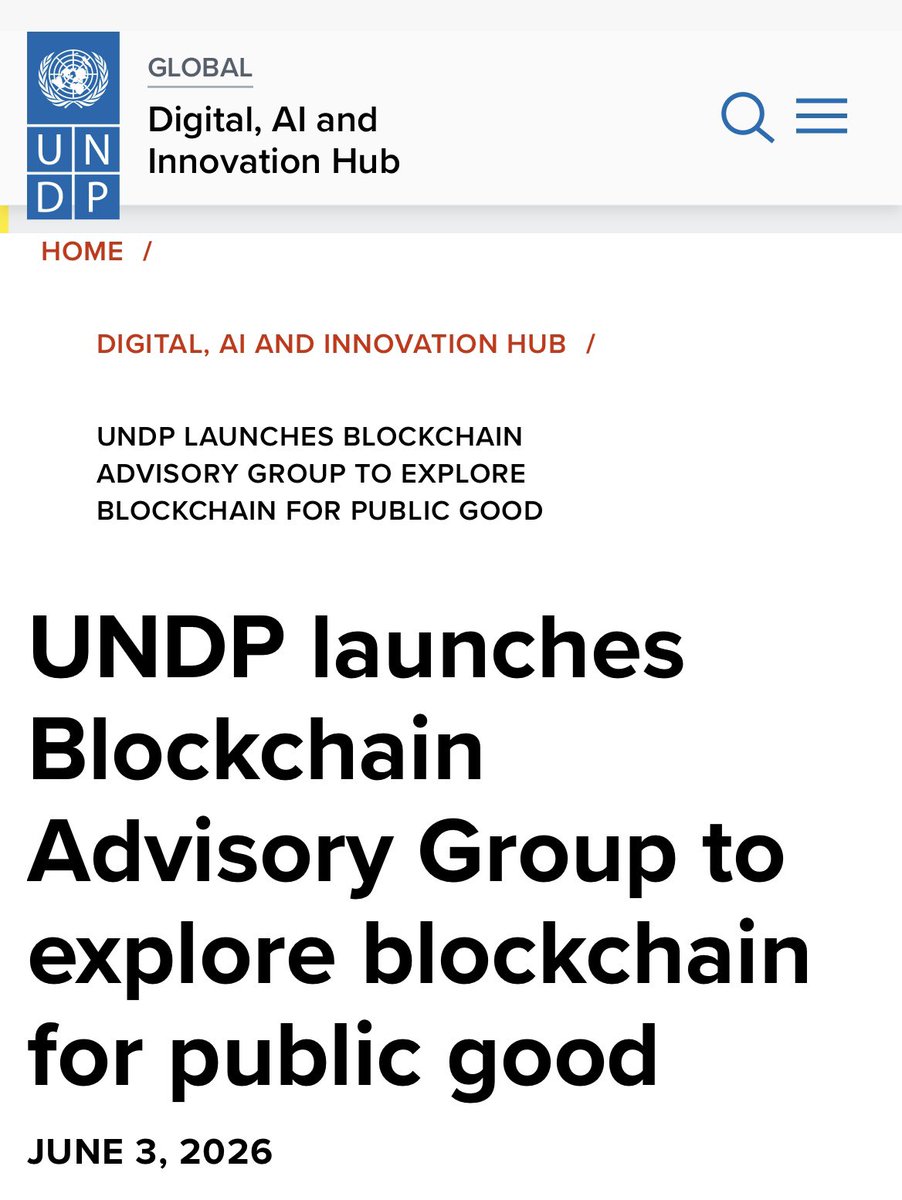 MarcoSalzmann80's tweet photo. 🧵 Algorand just joined the UNDP Blockchain Advisory Group as a founding member.

Most people will see another crypto partnership.

The more important story is different.

Blockchain is increasingly being discussed as public infrastructure.

Not speculation.

Infrastructure.

The United Nations Development Programme launched the Blockchain Advisory Group with 26 organizations from across the blockchain ecosystem.

@AlgoFoundation joined alongside the Ethereum Foundation, @StellarOrg, Cardano Foundation and others.

That matters, because it is financial inclusion, digital infrastructure and public-good use cases.

This is where @Algorand becomes interesting.

Algorand has spent years building a network optimized for speed, low fees, transparency and reliability.

Those qualities matter when blockchain is used for real-world systems.

Especially in regions where traditional banking infrastructure is limited.

One example is @HesabPay_ 

HesabPay is an interoperable digital payments network used in markets such as Afghanistan and Syria.

It enables users to send money, pay bills, top up mobile balances and access financial services without relying on a traditional bank account.

The humanitarian angle is even more important.

Aid organizations, including UNDP, UNICEF and the World Food Programme, have used HesabPay to distribute funds directly to people in need.

That is not DeFi speculation.

That is blockchain being used for real-world financial access.

Algorand acts as the settlement layer behind this infrastructure.

Its low fees and fast finality allow payments to be processed efficiently, transparently and at scale.

For humanitarian payments, that matters.

Funds need to move quickly.

Costs need to stay low.

Transactions need to be traceable.

Recipients need access, even without a bank account.

This is where blockchain starts to become meaningful.

Not because it creates another token.

But because it can make financial infrastructure more accessible, transparent and efficient.

Algorand’s role in the UNDP Blockchain Advisory Group should be viewed in that context.

It is not just about being part of a committee.

It is about participating in the conversation around how blockchain can support public systems, financial inclusion and digital infrastructure.

The market often focuses on price.

Institutions focus on utility.

And in the long run, the networks that matter will likely be those solving real problems for real users.

Algorand is one of those networks.

Fast settlement.

Low fees.

Strong cryptographic foundations.

Real-world humanitarian use cases.

And now a seat at the table with the UNDP.

That is the kind of blockchain adoption worth paying attention to.

👉🏻 https://t.co/SQcdaaNp0Q