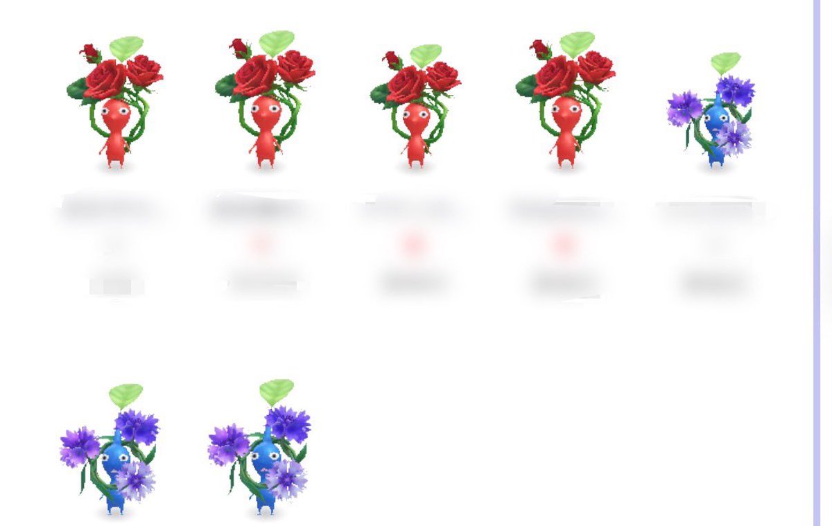 pikblo's tweet photo. #ピクミンブルーム
 #PikminBloom
赤3連続からの現在これです
これだけいるのに2種類とは…
この先が怖いです〜 https://t.co/cz9IOpbrTh