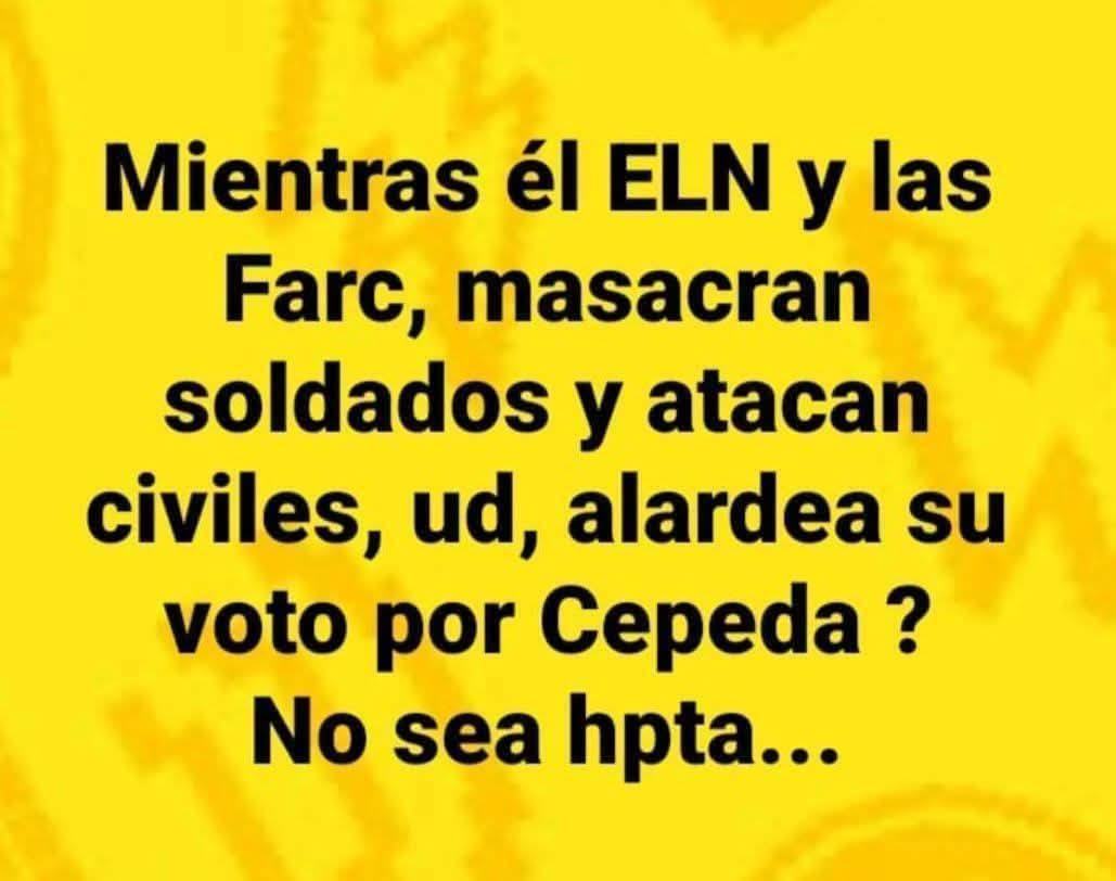 OscarOrtizE2's tweet photo. Yo no voto por guerrilleros https://t.co/h7FCDV5ckR