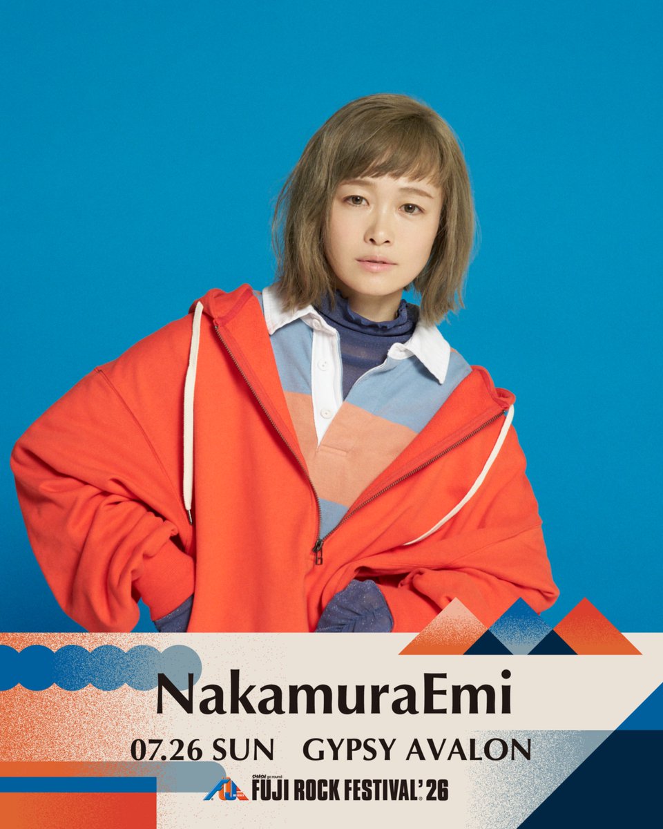 nakamura_emi's tweet photo. NEW!!!
⛰️ FUJI ROCK 出演決定 ⛰️

7.26 sun
NEWPOWERGEAR Stage 
🎪 Gypsy Avalon
Gt. カワムラヒロシ

お陰様で10年ぶりにフジに立てること、心から感謝です。熊本に行く🛩️で解禁できるなんて原島アニキ、がんばるよ〜
お会いできたら嬉しいです🌝
NakamuraEmi

#フジロック https://t.co/TvJaKQEVSo