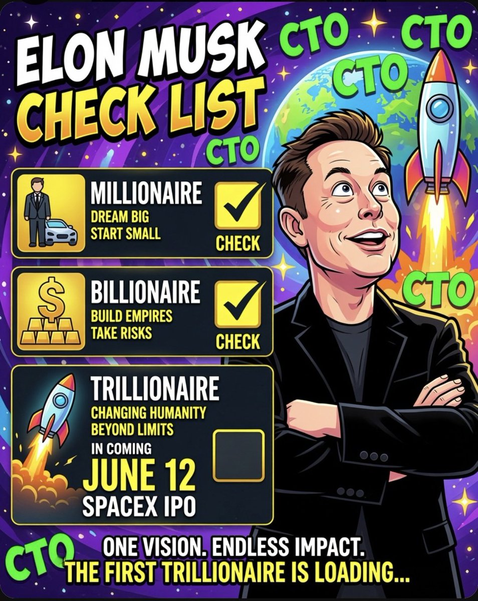 FengBase_'s tweet photo. Elon Musk has reportedly reached an 89% prediction on @PolymarketTrade  to become the world’s first trillionaire.

$TRILL

With the highly anticipated SpaceX IPO expected to go public this June 12, analysts believe the company could reach a valuation of up to $2 trillion, potentially becoming one of the biggest IPOs in history.

If that happens, Musk’s net worth could surge to levels the world has never seen before. From Tesla, SpaceX, Starlink, xAI, Neuralink, and future AI technologies, his empire continues to expand at an unprecedented rate.

The billionaire era may be ending.
The trillionaire era may be about to begin.

7KiuQ3bcsmfrCo4Enp5xtRMQTkrYkK9KwLpiPG79ZcHS