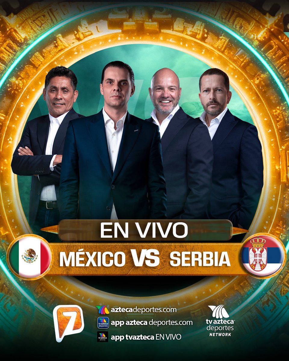 AztecaDeportes's tweet photo. ¡Ya comienza! 🔥

México y Serbia se ven las caras en la casa del ‘ChorizoPower’.El combinado Azteca estará en su última gran prueba de cara al debut en la Copa Mundial de la FIFA 2026™️ 👀

#MiSelecciónAzteca

🔴EN VIVO: https://t.co/gvq2yShjlw https://t.co/5P2voFKFn8
