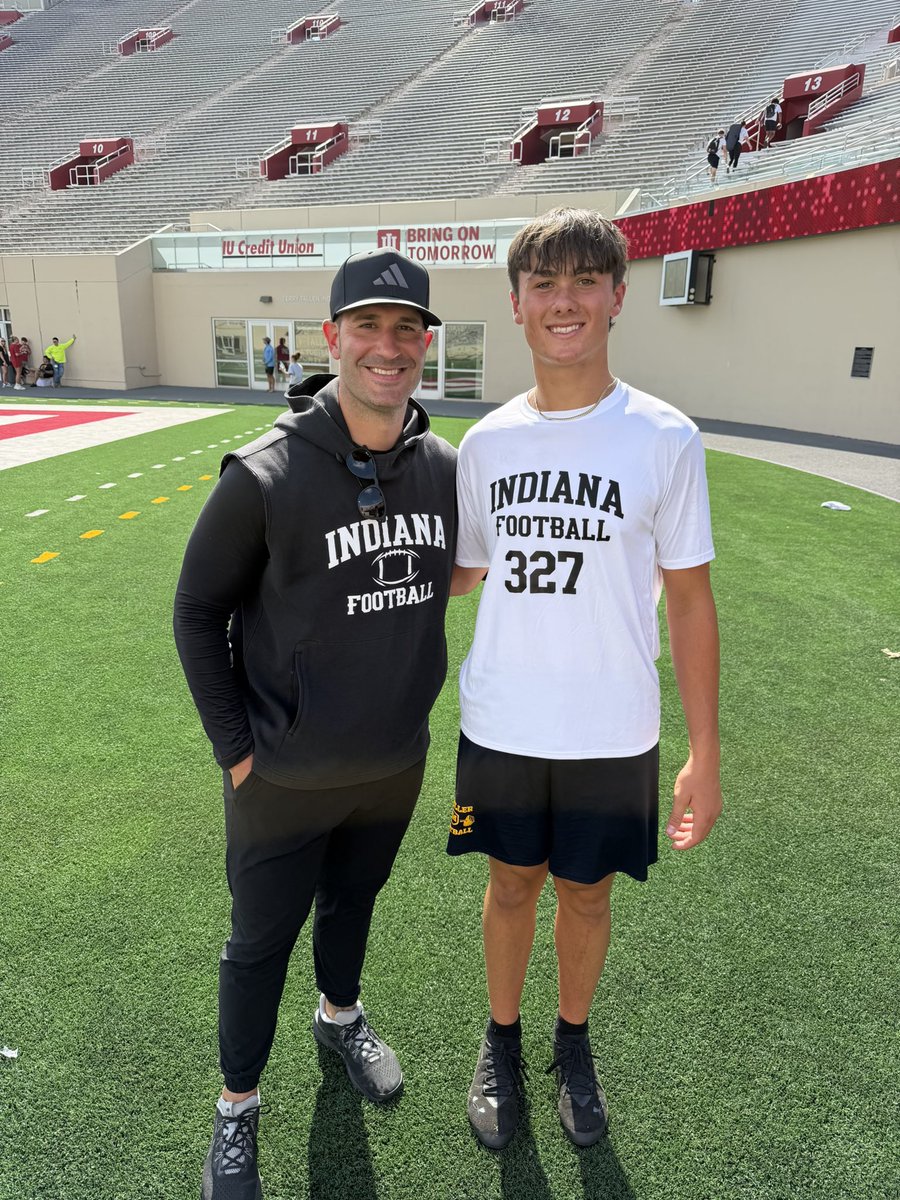 TDHunterQB's tweet photo. Thank you Indiana football for a great camp! It was a first class experience and I look forward to being back soon! @CoachTSunseri @CoachReed18 @Coach_BHaines @MattWilsonDPP @IUFBRecruiting @Coach_B10 @CoachKontsis @CoachGray70 @MoellerFootball @qbcoachaiken @BradMaendler @BuckFitz @AllenTrieu