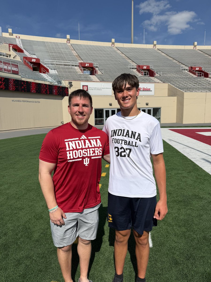 TDHunterQB's tweet photo. Thank you Indiana football for a great camp! It was a first class experience and I look forward to being back soon! @CoachTSunseri @CoachReed18 @Coach_BHaines @MattWilsonDPP @IUFBRecruiting @Coach_B10 @CoachKontsis @CoachGray70 @MoellerFootball @qbcoachaiken @BradMaendler @BuckFitz @AllenTrieu