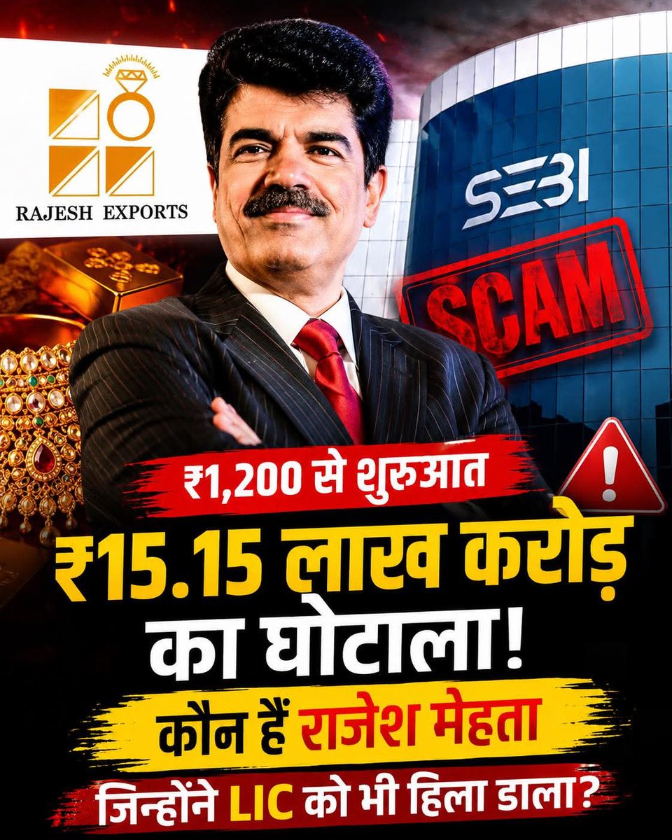 rajbhakt16's tweet photo. सर्व मुस्लिम दहशतवादी नसले तरी पकडले जाणारे बहुसंख्य दहशतवादी हे मुस्लिम असतात असे म्हटले जाते.

तसेच सगळेच गुजराती चोर, फ्रॉड , घोटाळेबाज नसले तरी पकडले गेलेले बहुसंख्य घोटाळेबाज हे गुजराती असतात हे वास्तव.

आता हा राजेश मेहता बघा, घोटाळा केलाच पण LIC चे १६०० करोड रुपये बुडवले. https://t.co/PbDytkkhe6