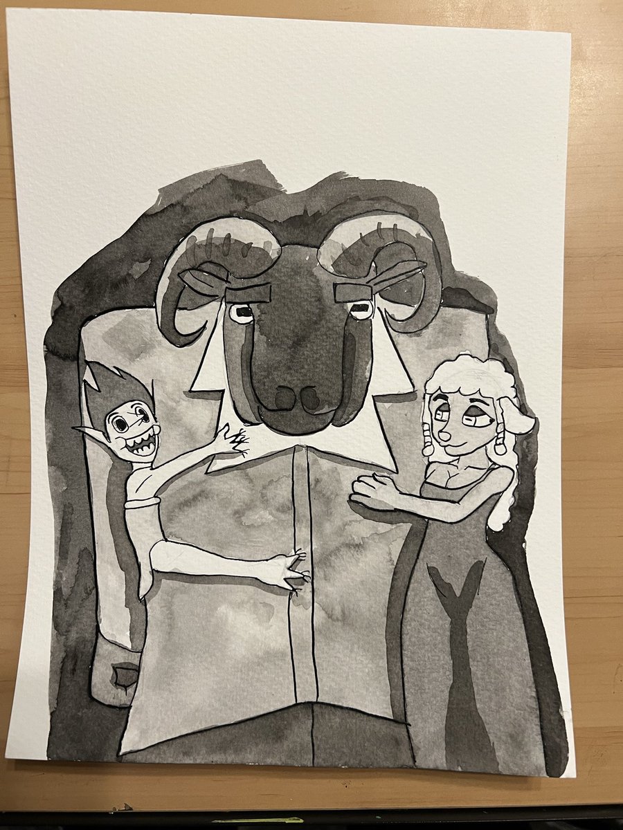 StudioDiveArt's tweet photo. Ink wash day 4 https://t.co/HqT4meG4nF