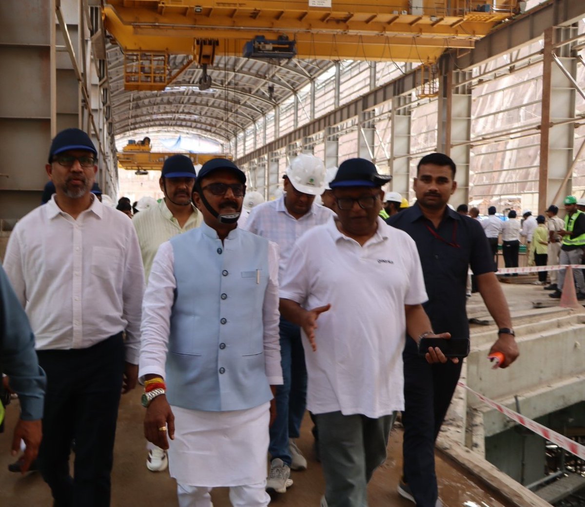 GreenkoIndia's tweet photo. Neemuch Poised to Anchor Madhya Pradesh’s Green Energy Future! 

Madhya Pradesh Renewable Energy Minister Shri @RakeshShukla_12 Ji visited the under-construction 1920 MW Greenko Pumped Hydro Storage Project at Khimla village in Rampura Tehsil, Neemuch District on June 4th.neem https://t.co/HRDwkiLRv8