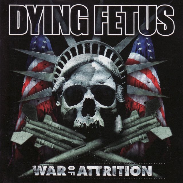 LordMemeus's tweet photo. @Shinich08413513 Idk if "everyone thinks it's dogshit" or "gets a bad reputation" are necessarily accurate here but a lot of fans consider War of Attrition to be Dying Fetus' weakest album. It's by no means my favourite DF album but I think it's overall pretty good. Def not their weakest imo. https://t.co/WA59X7NQjS