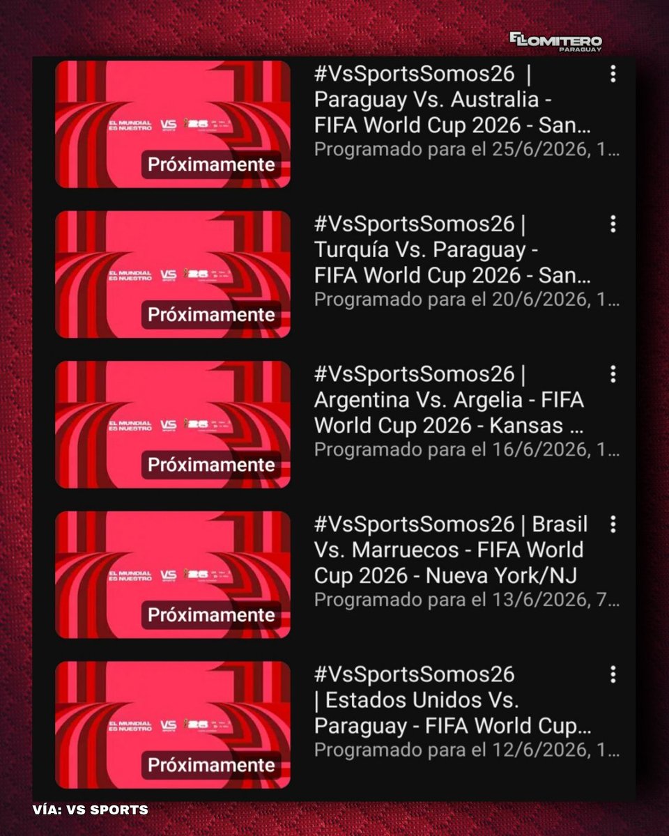 el_lomiteropy's tweet photo. 🏆📺 | LOS PRIMEROS PARTIDOS POR YOUTUBE. https://t.co/cH7Iv632fN