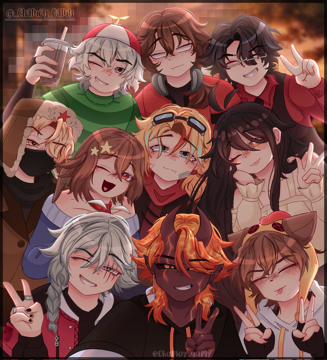 _Chamoy_gamy's tweet photo. [ Domingueros - foto! ✨️📷 ]
.
.
.
Luego de estar procrastinando todo el mes finalmente lo terminé 𐔌՞ ܸ.ˬ.ܸ՞𐦯 

#CapitanGatoFanArt #starvtuberArt #MagmaBoiFanart #JustNovaFanart #GussyArt #Tiroloco #linpics #FalloArt #PolloFanArt #Omenaso #Domingueros https://t.co/g9yCSPaHSo