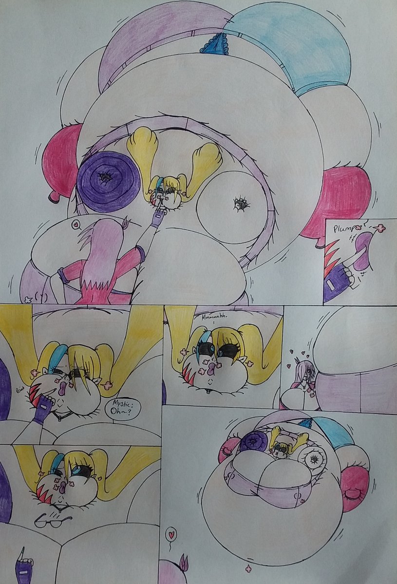 Lashdog2's tweet photo. "A neat trick part 2"

Alexis is really starting to fill up now with all that hot air, much to Mystic's delight https://t.co/Nz0I6e1cv1