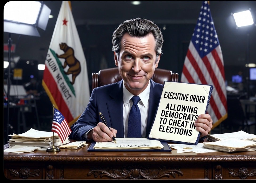 TruthinWI's tweet photo. 🚨 BREAKING: CALIFORNIA ELECTION EXECUTIVE ORDER https://t.co/yb8re0a5tp